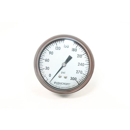 ASHCROFT 3-1/2In 1/4In 0-300Psi Npt Pressure Gauge 35-1009-SW-02B-300